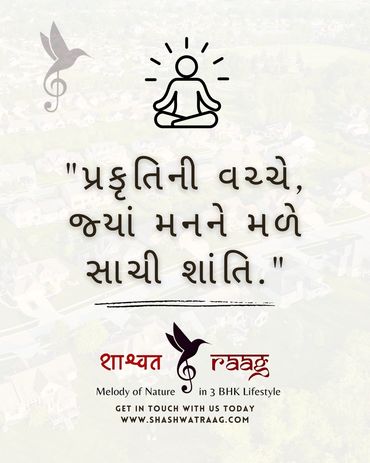 Nature's melody brings true peace to the mind in a 3 BHK lifestyle.