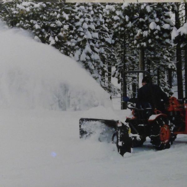 Lots of snow at Hansen's Snow Tube Hill.