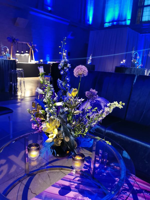 Centre de table coloré