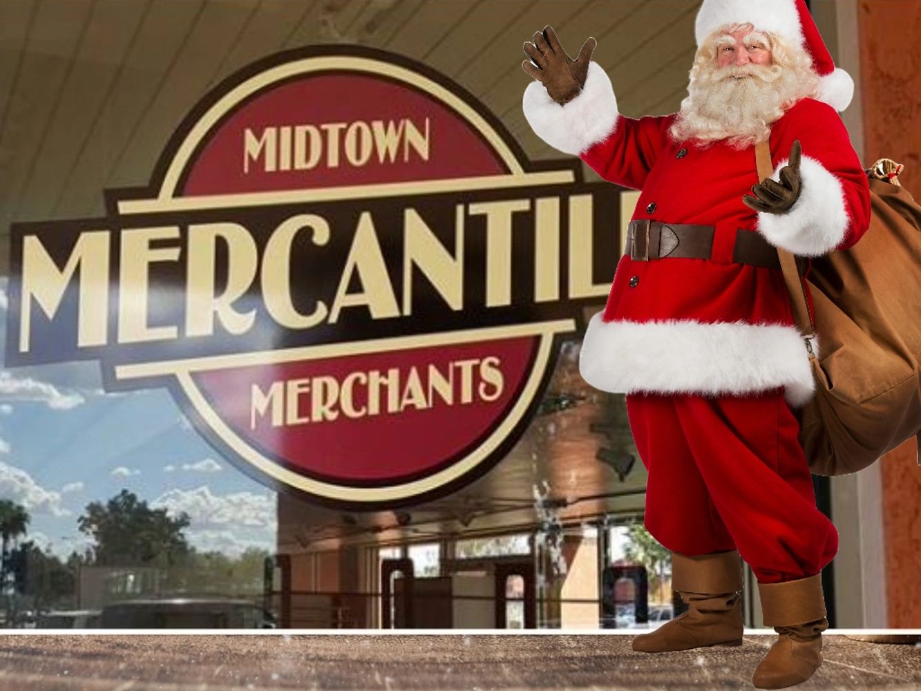 Santa shops at Midtown Mercantile Merchants