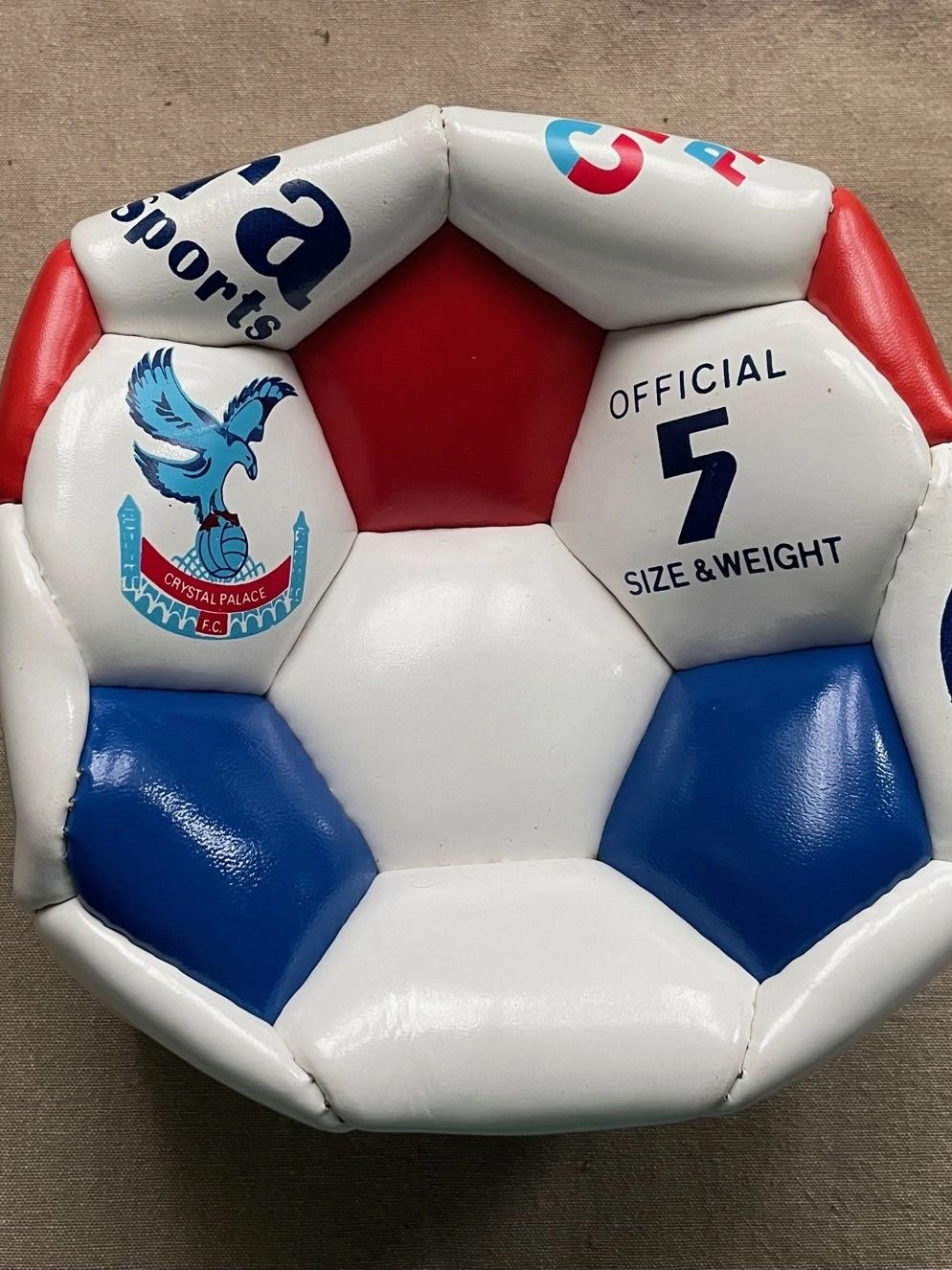 Picture of deflated Crystal Palace football