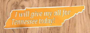 Tennessee Volunteers Football Slap Sign