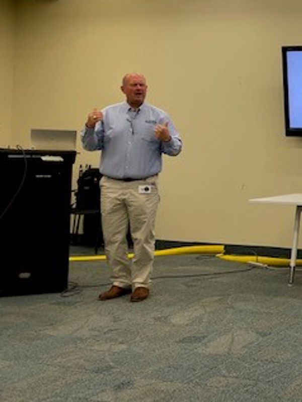 JD "in action" in a recent training.