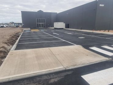 Completed carpark works