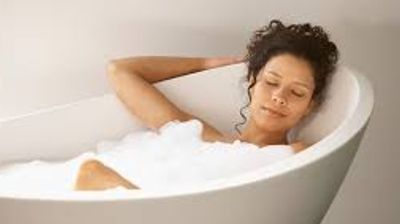 relaxation in bathtub