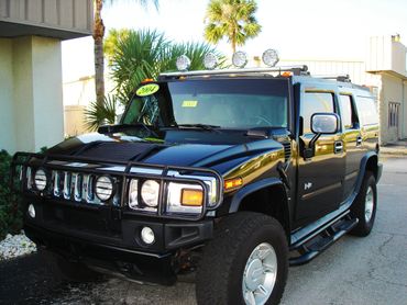 2004 Hummer H2. High Performance 30% on the front and 15% on the rear