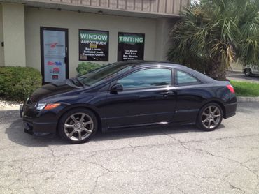 2007 Honda Civic. Infinity 35% on the front and 20% on the rear