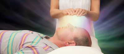 Reiki treatment.
