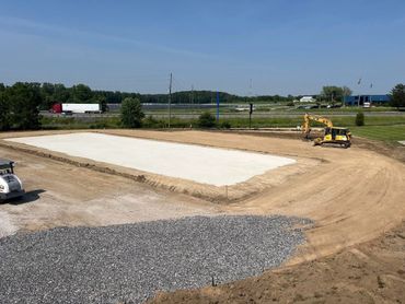 Just finished up this pad prep for a local business!