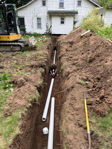 Sewer line that needed replaced. We were able to get in and replaced it for our sweet homeowners!