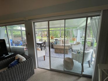 Gateway to the 3 season enclosed patio.