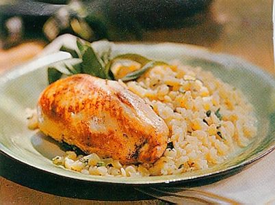 Close up shot of tasty food with rice