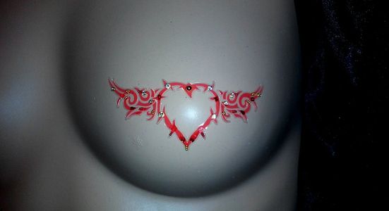 Divine Body Jewels Intimate Body Jewelry Self Adhesive Temporary Tattoo