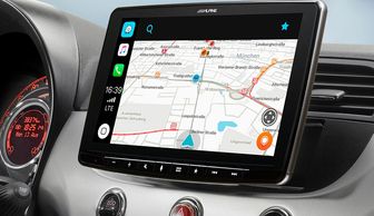 Navegador específico de Alpine para Fiat 500 Instalación en Audiovitor