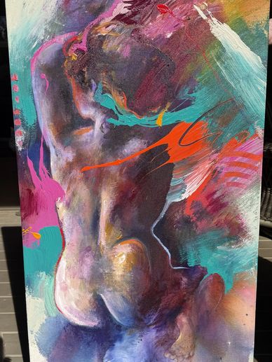 Look at the texture of this Jonas piece with such a mixture that reflects Jonas' talents!