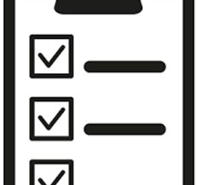 A checklist on a clipboard with three checked boxes.