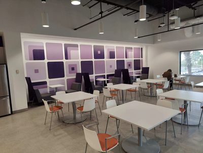 College campus dining room