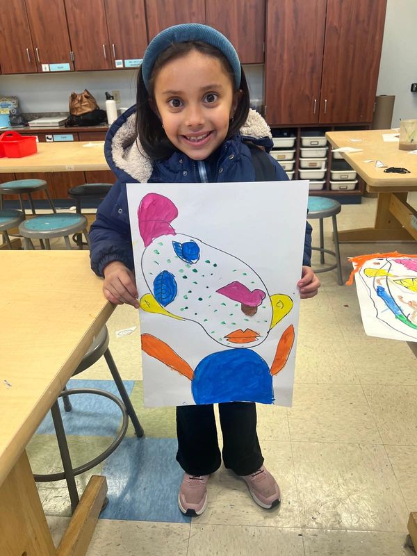 All Children's Art learning and creating in art class