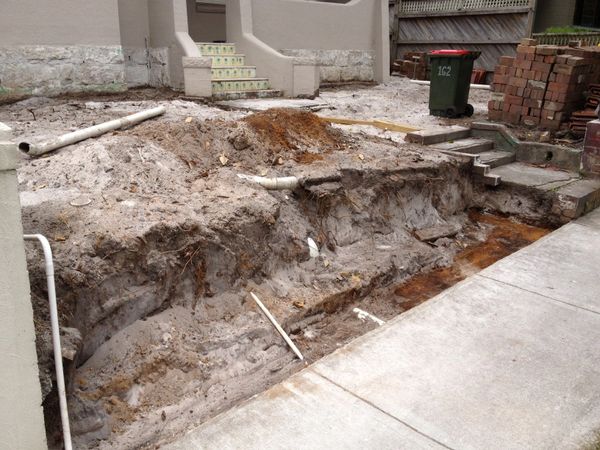 Landscape Construction - Before works