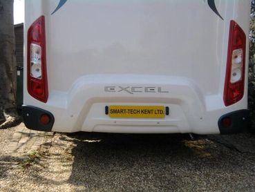 Excel motorhome with rear parking sensors