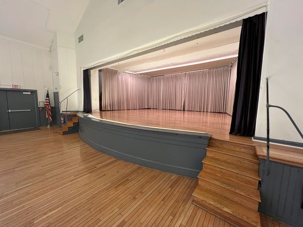Stage in the auditorium