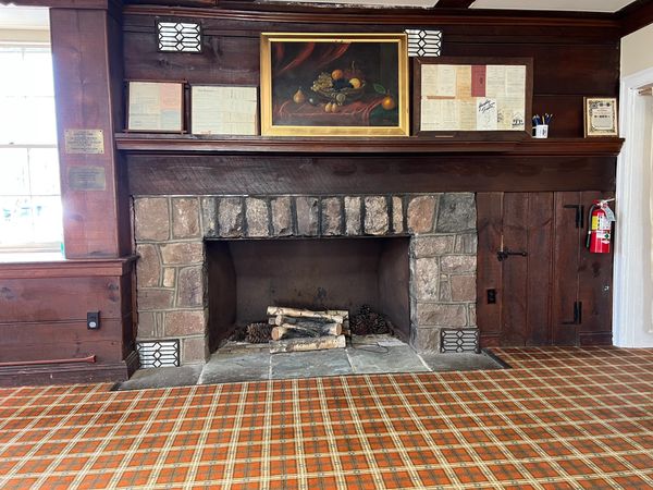 Fireplace in Pine Room