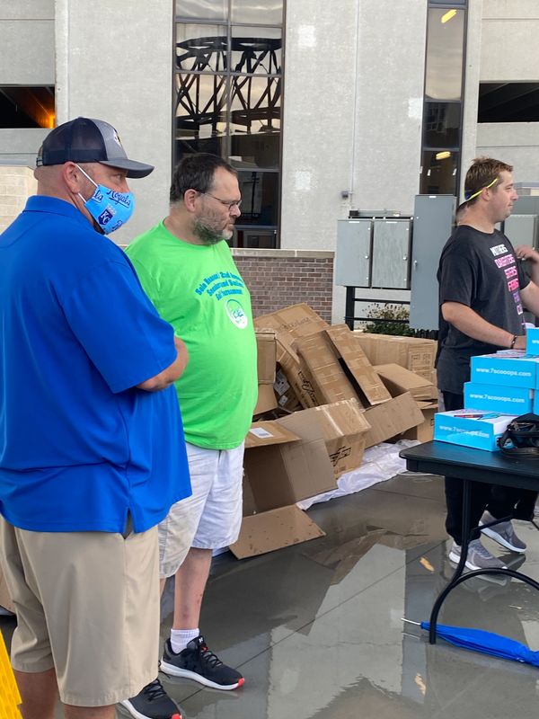 7scooops CEO Kaliyah Wheeler  1st Annual 300 pair shoe give away W/ T-rell Topeka KS (year 2000)