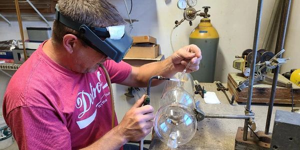 Glass blower near me. Custom scientific glass ware. Lab glass repair. Lab glass blowers. Scientific
