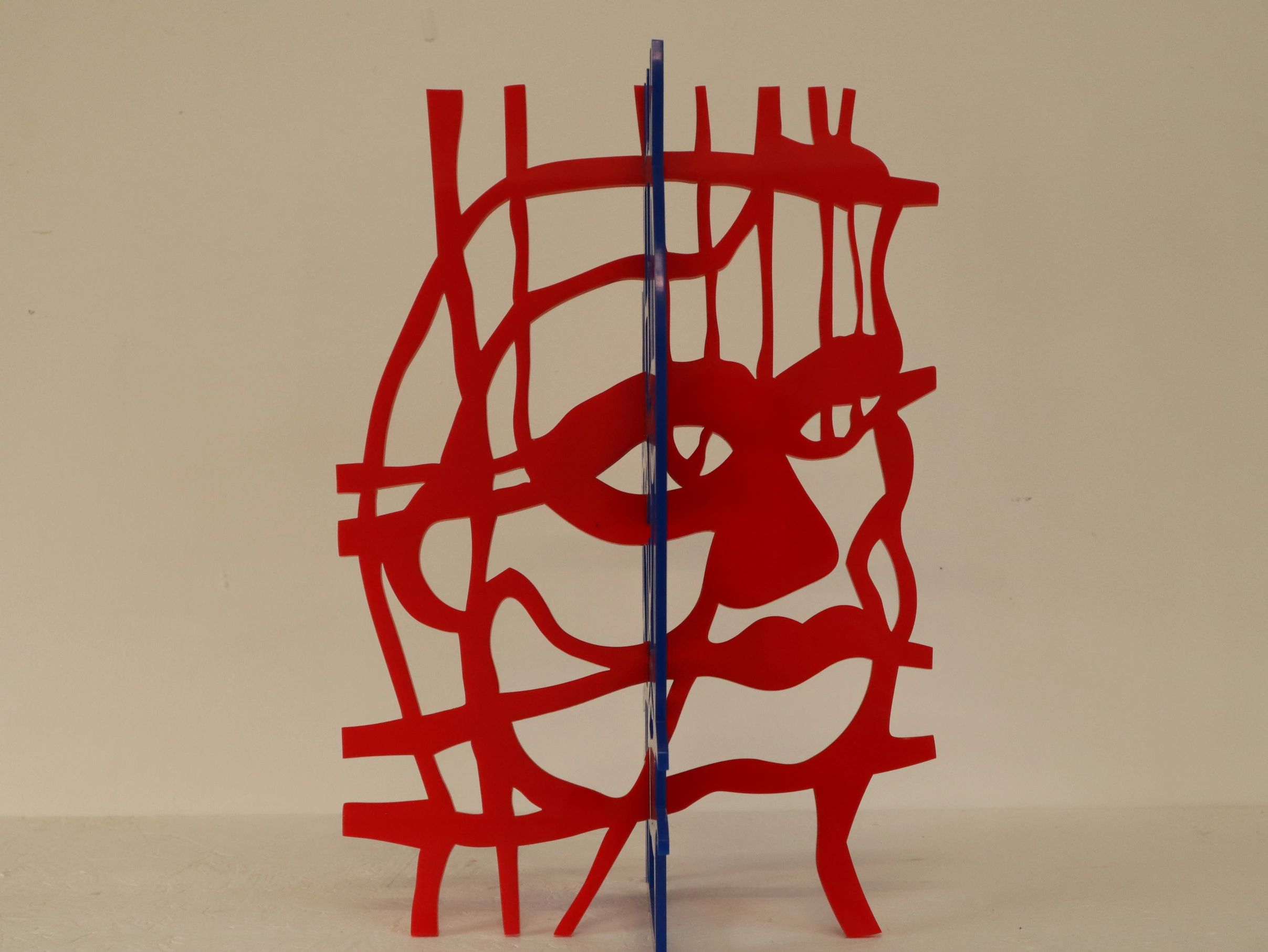 Kimarc Perspex Sculpture Red and Blue (view 2) 