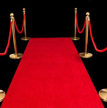 Red ropes, brass bollards, red carpet. Photobooth hire Perth.  Vogue Booths.