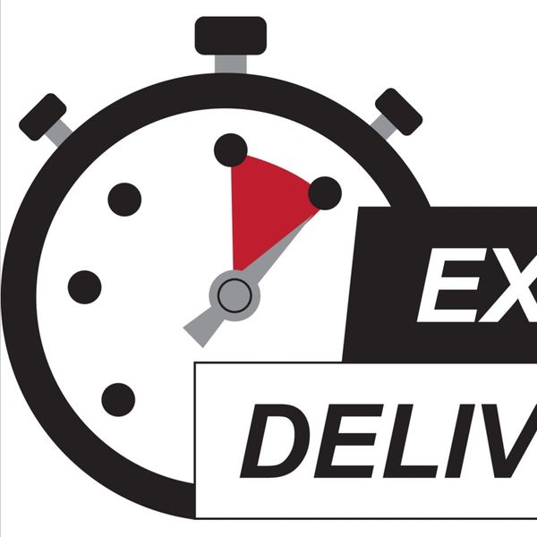 Reilly’s Express Delivery same day courier van in Birmingham West Midlands delivering urgent parcels