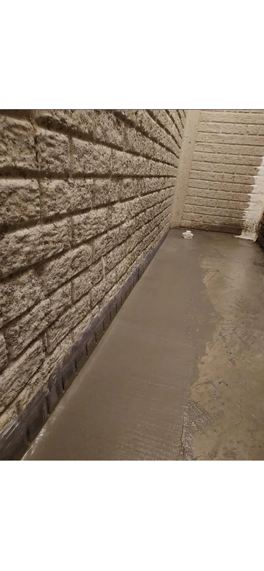 New interior basement drain tile system completed