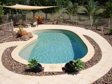 kidney pool installed by armstrong pools & outdoors - oyster