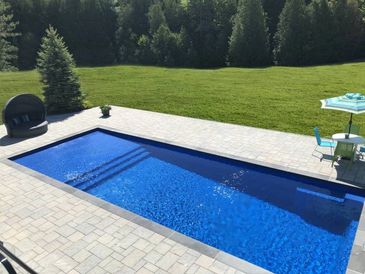 rectangle pool installed by armstrong pools & outdoors - bondi