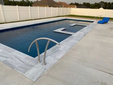 rectangle pool installed by armstrong pools & outdoors - sydney harbour