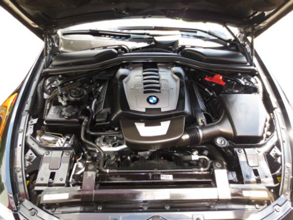 Engine detail on BMW