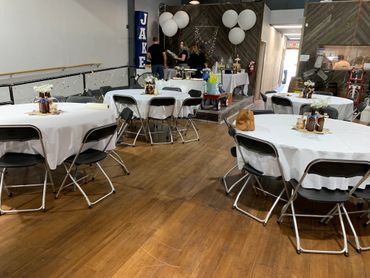 Photo of a baby shower hosted at Hop Forged