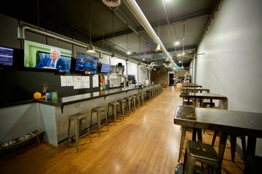Photo of the interior of Hop Forged facing the bar