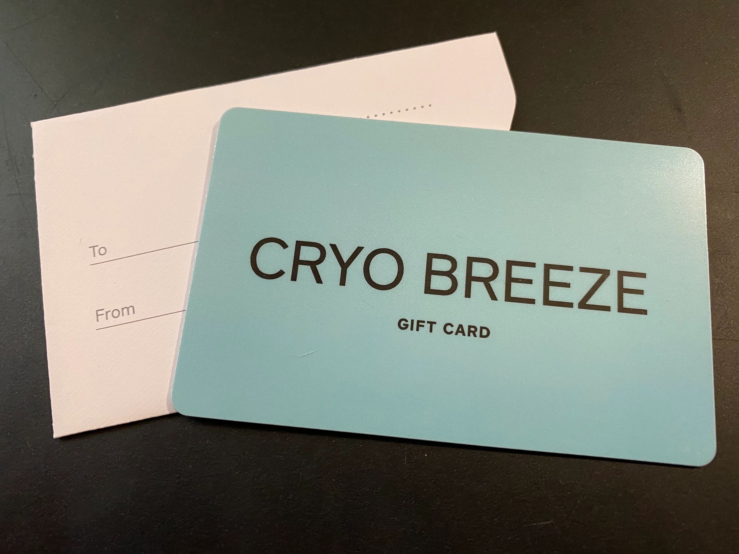 Cryo Breeze Brainerd, MN 
Gift Card