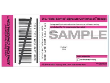 Signature Confirmation for packages