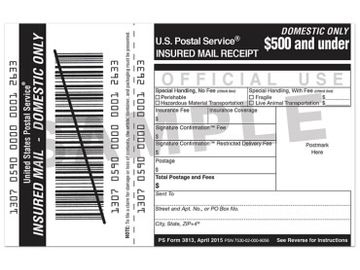 Insurance $500 and under form