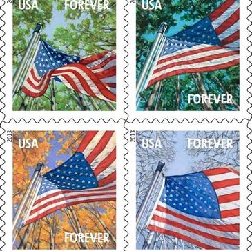 United States Flag Stamp, Book of stamps, USPS, United States Postal Service