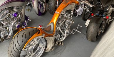 Custom chopper motorcycle 