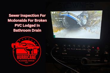 Sewer camera inspection equipment used to investigate a blocked drain.