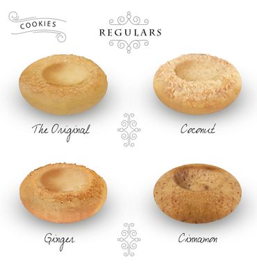 Regular Cookies, Coconut Cookies, Ginger Cookies, Cinnamon cookies. Ashrafieh, Beirut, Lebanon. Le S