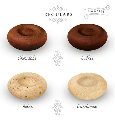 Chocolate Cookies, Coffee cookies, Anise Cookies, Cardamom cookies, Beirut, Lebanon, Ashrafieh. Le S