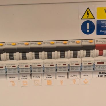 A recently upgraded consumer unit,