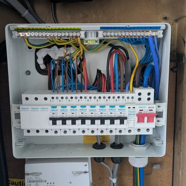 Recently upgraded consumer unit.