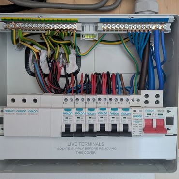 Recently upgraded consumer unit.