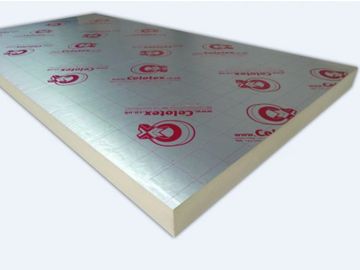 Celotex is used to insulate the whole room utilising 50mm in the Ceiling and Walls and 25mm under yo